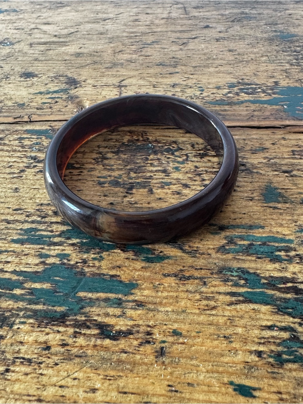 Root beer Color Resin Bangle Bracelet